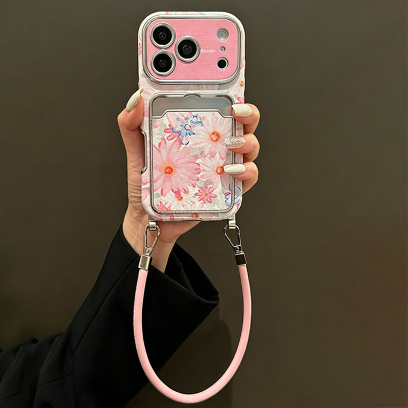 Casing Ponsel Bertekstur Kulit - Leather Card Wallet ulasan dan harga