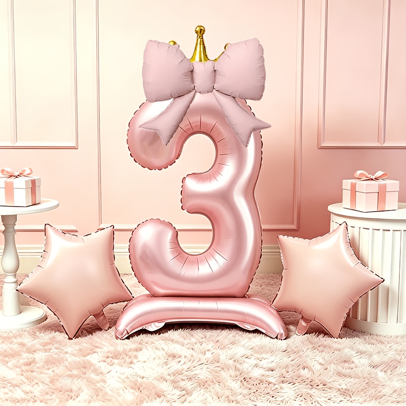 Balon 3D Pink Mewah Ringan 0-9 - Luxury Lifestyle Photography ulasan dan harga